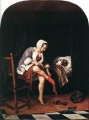 El baño de la mañana 1665 pintor de género holandés Jan Steen
